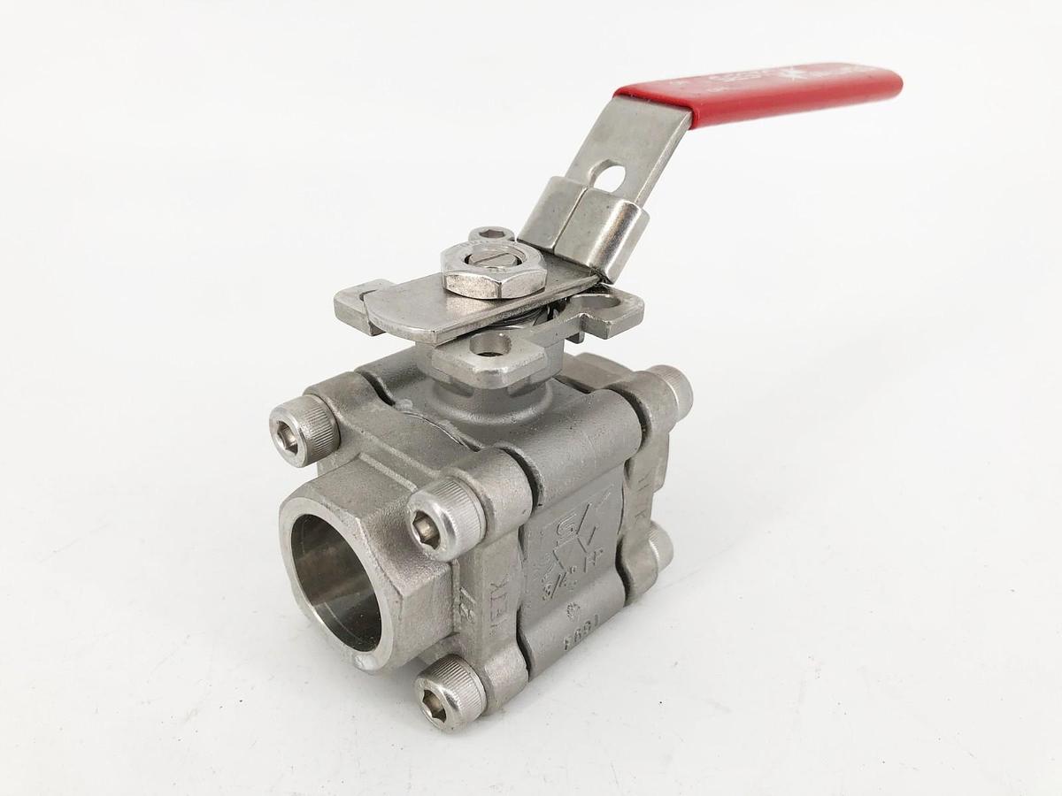 New Sesto Valves M32N-0T-S60F-L Ball Valve 3/4" 2000WOG B16.34 - No Box