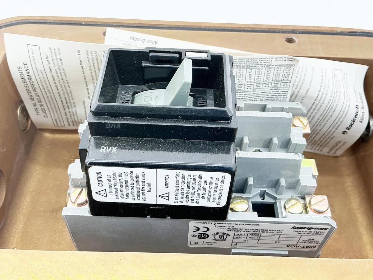 Allen Bradley 609-AHX Manual Starting Switch Enclosure 230V