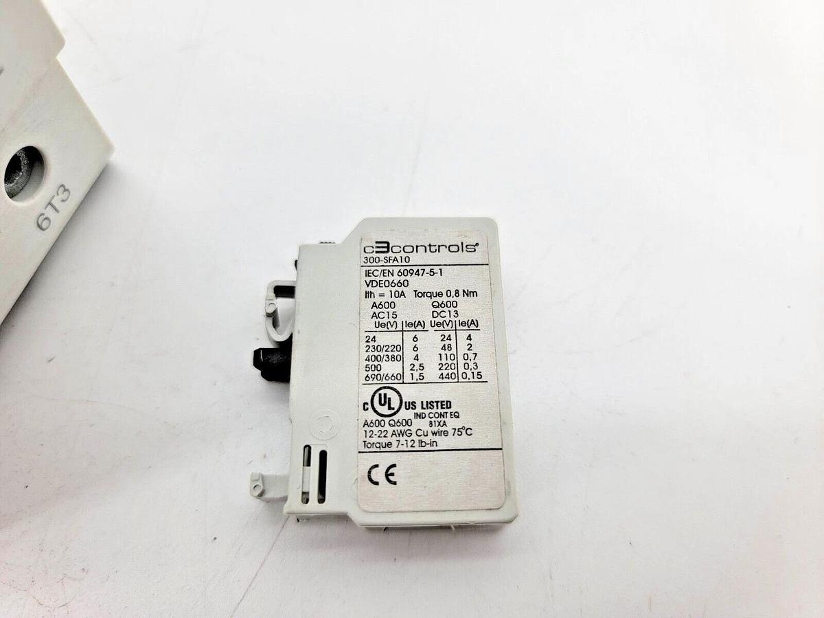 New C3 Controls 300-S105N30F10 Contactor W/ 240V Coil 1NO Auxillary Contact