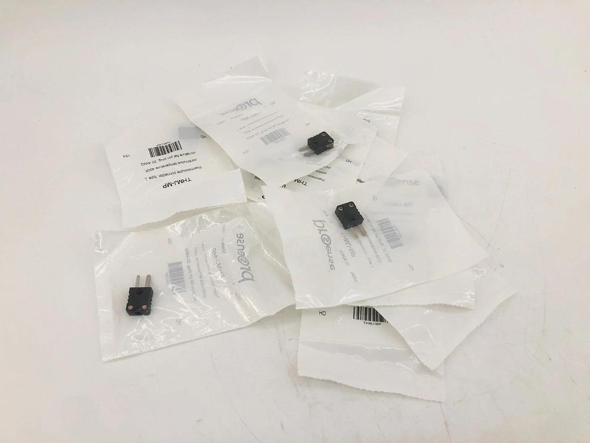 Lot of 10 New ProSense THMJ-MP Thermocouple Connectors Type J 40AWG To 20AWG