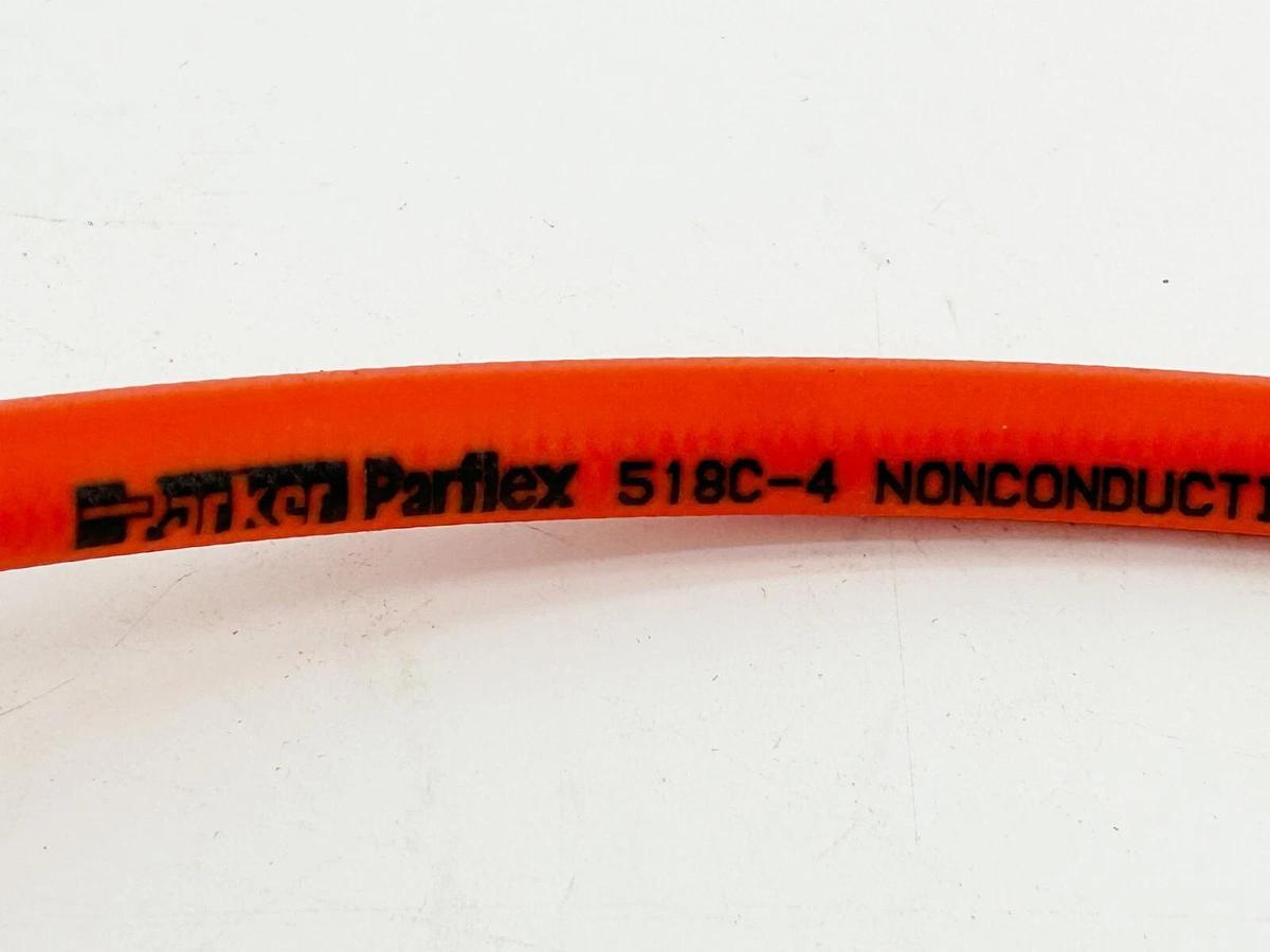 New Parker Parflex 518C-4 Hose 24" Length Orange 3PSI SAE 1/4" ANSI 150PSI 7MPA