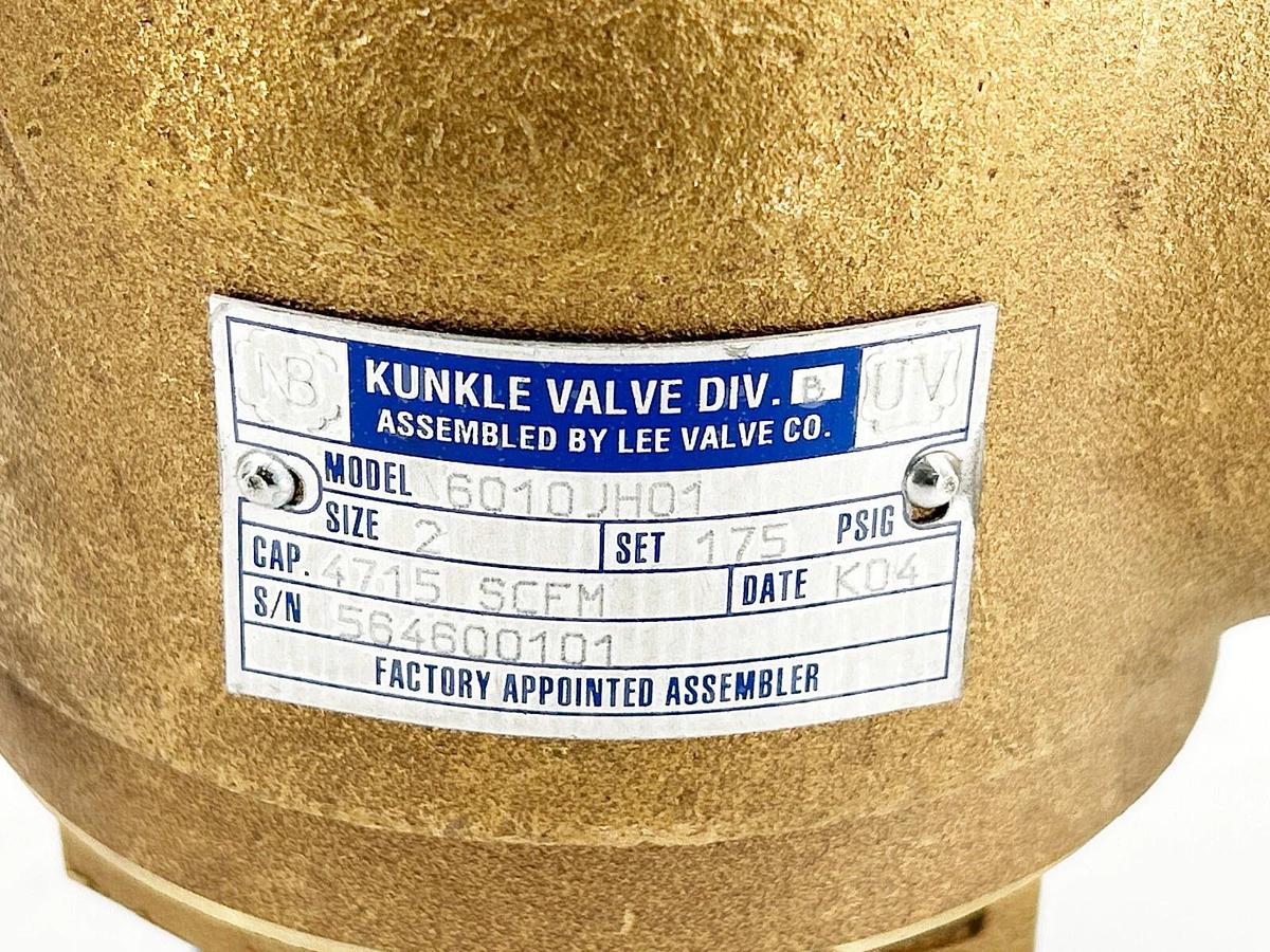 New Kunkle 6010JHM01-KM0175 Air Relief Valve 2"X2.5" 175PSI Set Pressure