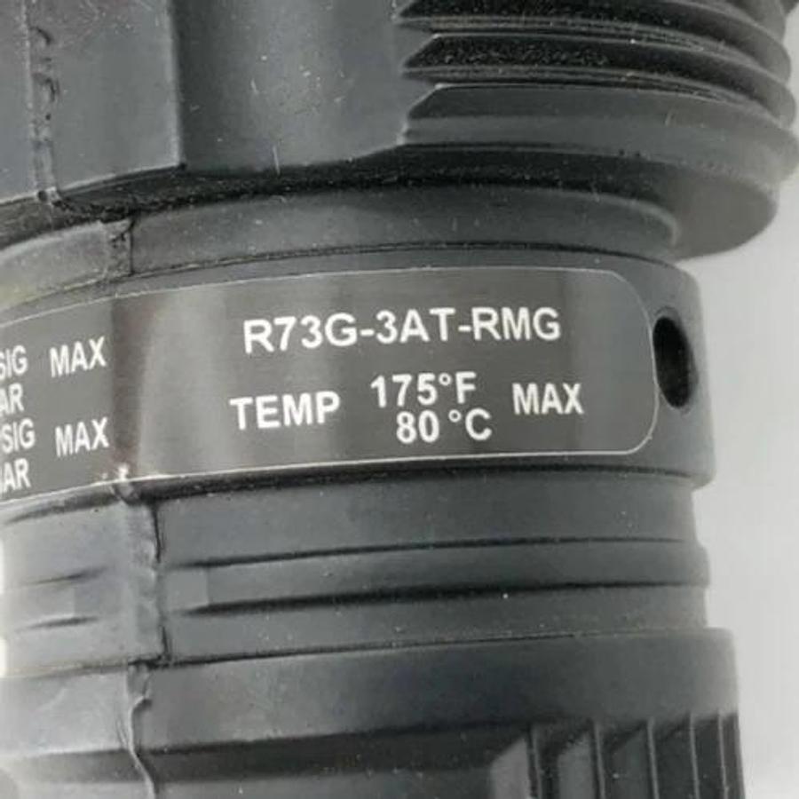 Used Norgren R73G-3AT-RMG Regulator Valve with Gauge 300psi Max 1/4" NPT 20-160psi