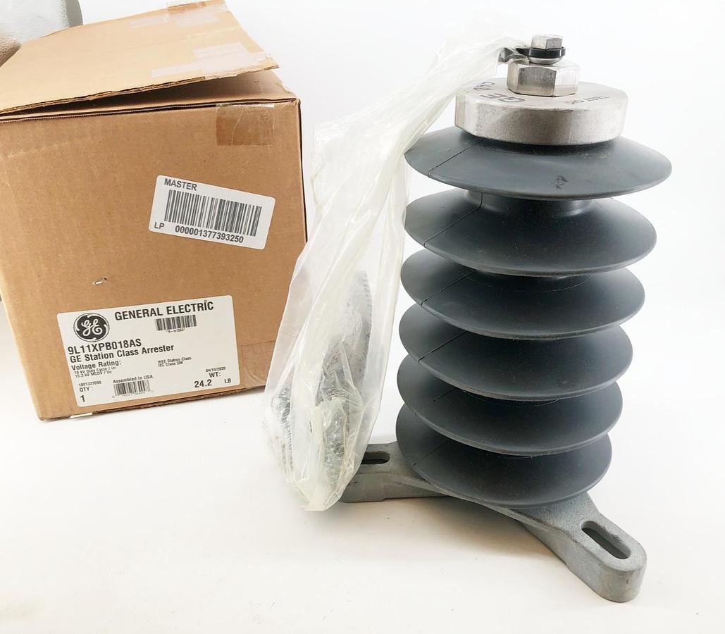 New General Electric 9L11XPB018AS Station Class Arrester 18kV Duty 15.3kV MCOV
