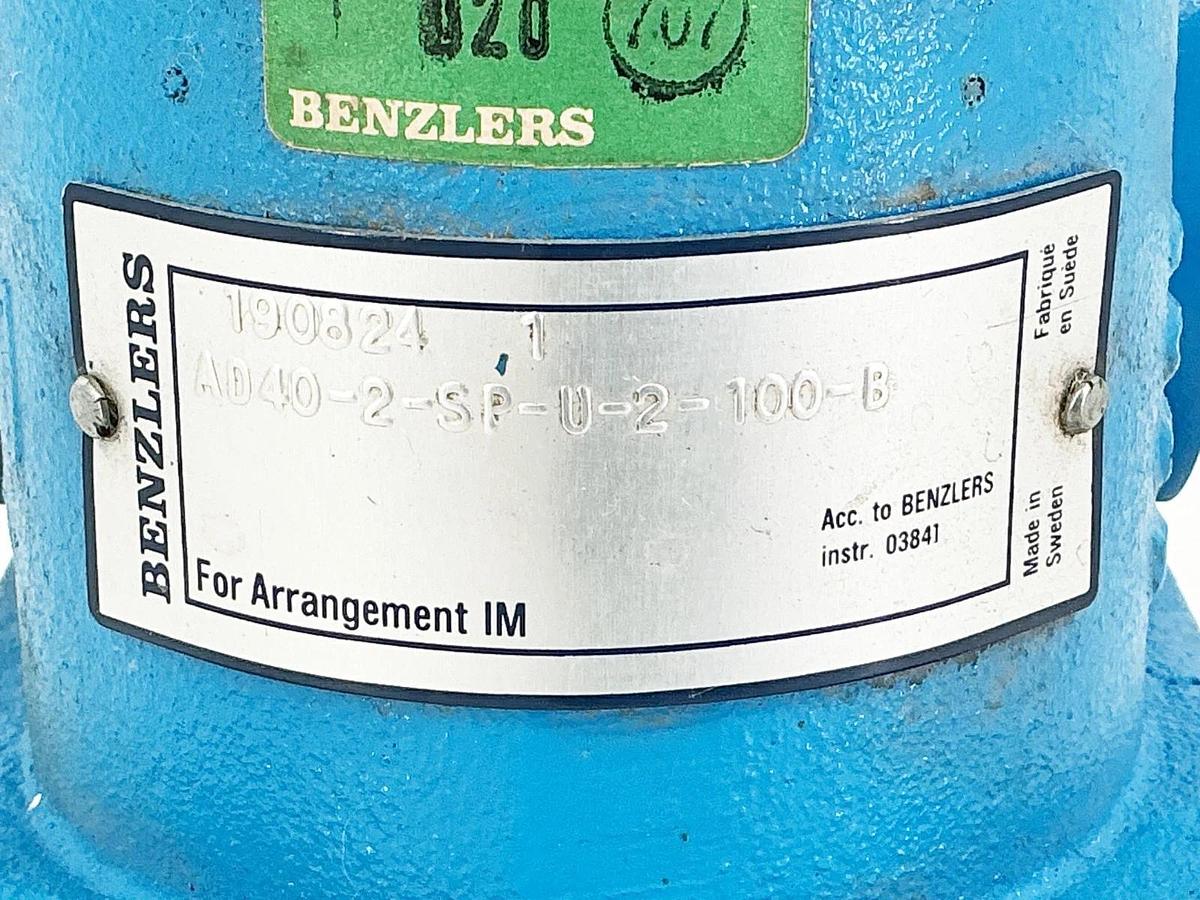 New Benzlers AD40-2-SP-U-2-100-B Worm Gear