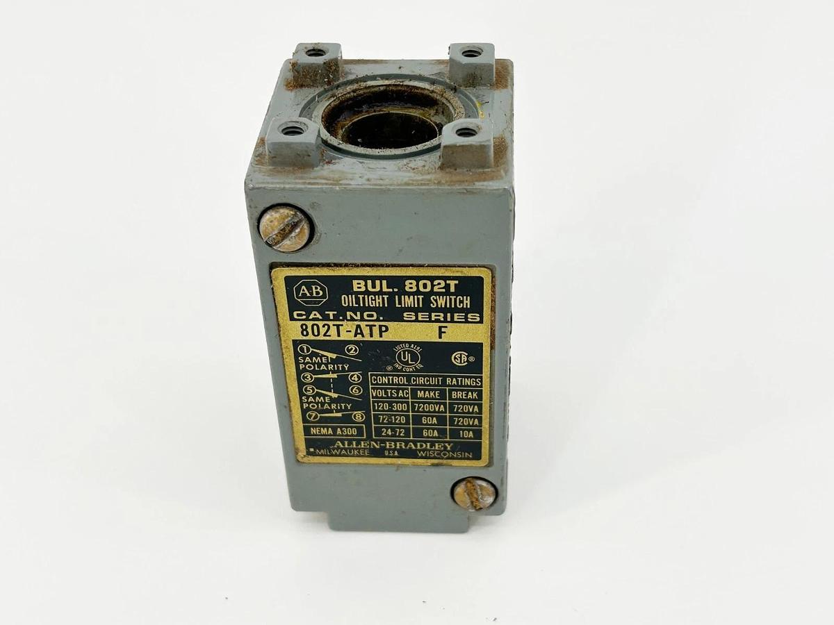 Used Allen Bradley 802T-ATP Limit Switch Body 600V 10A 4 Circuit NEMA Type 4/13