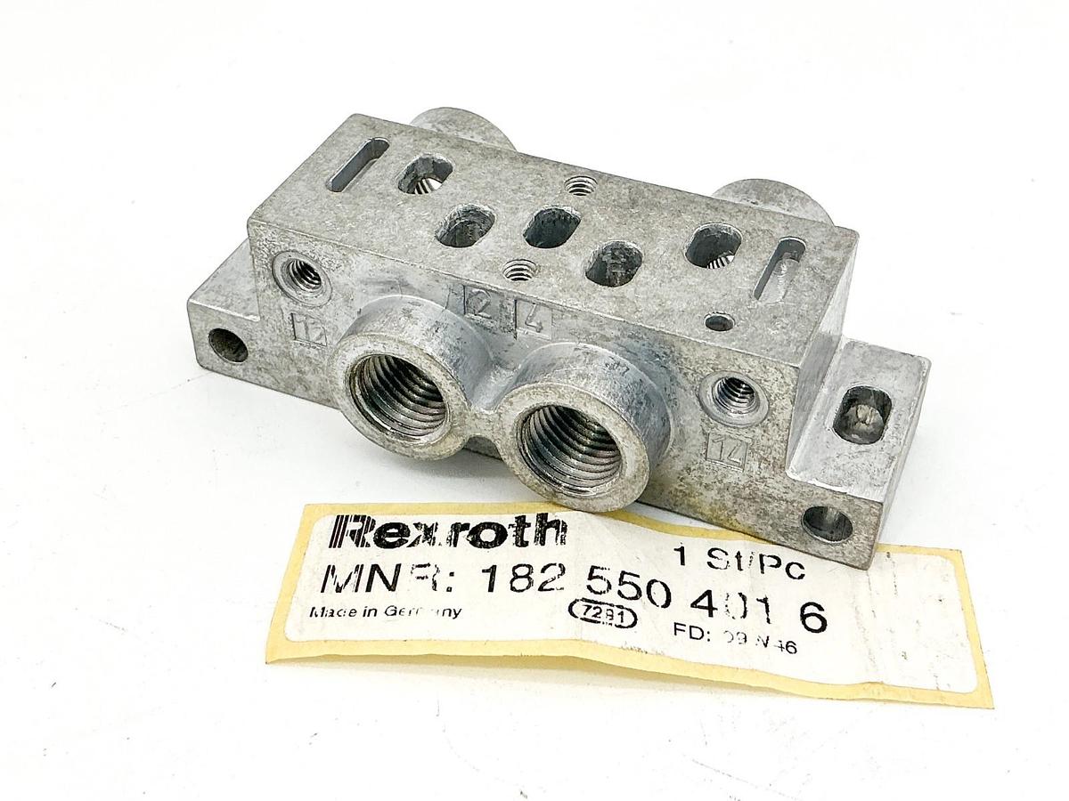 New Rexroth 182-550-401-6 Valve Base 1825505016