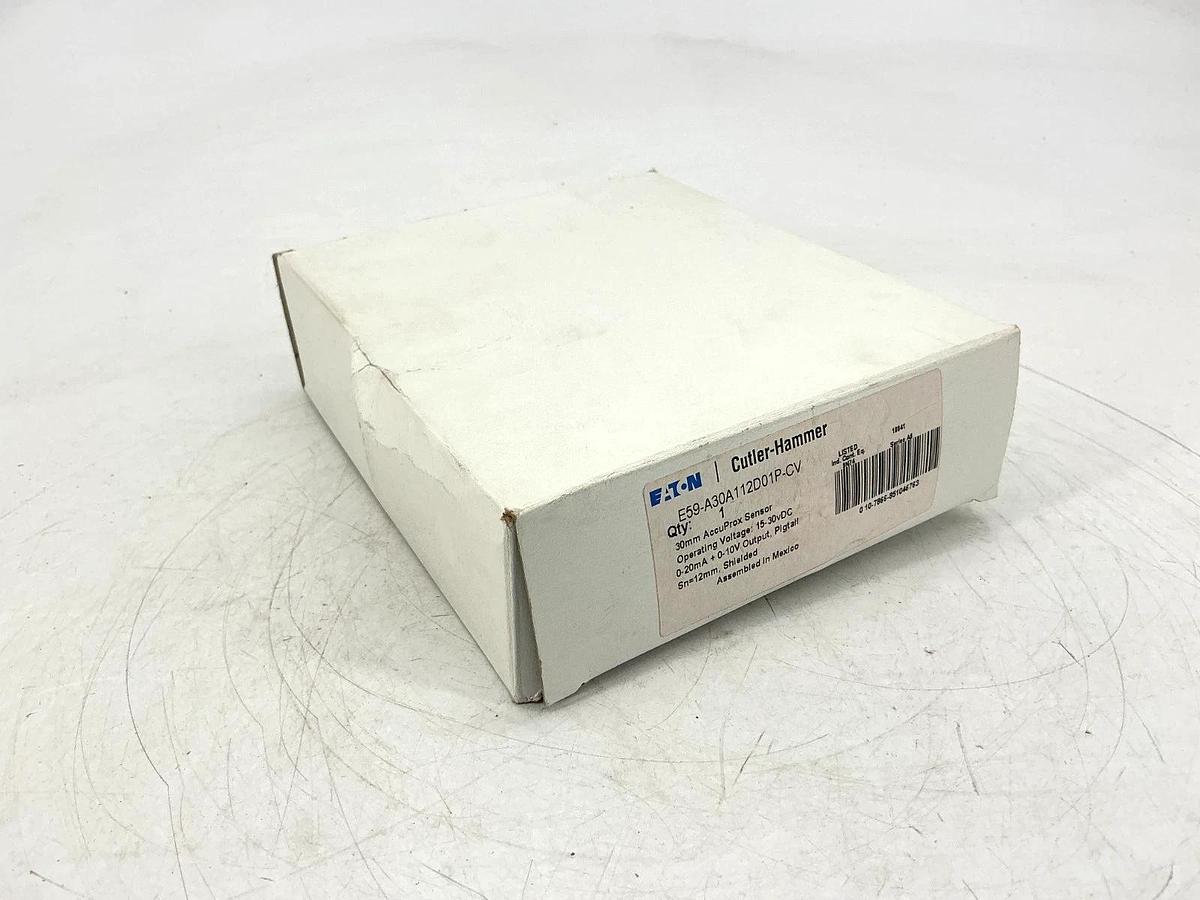 New Eaton Cutler-Hammer E59-A30A112D01P-CV Ser A5 Prox Sensor Sn=12mm 15-30VDC