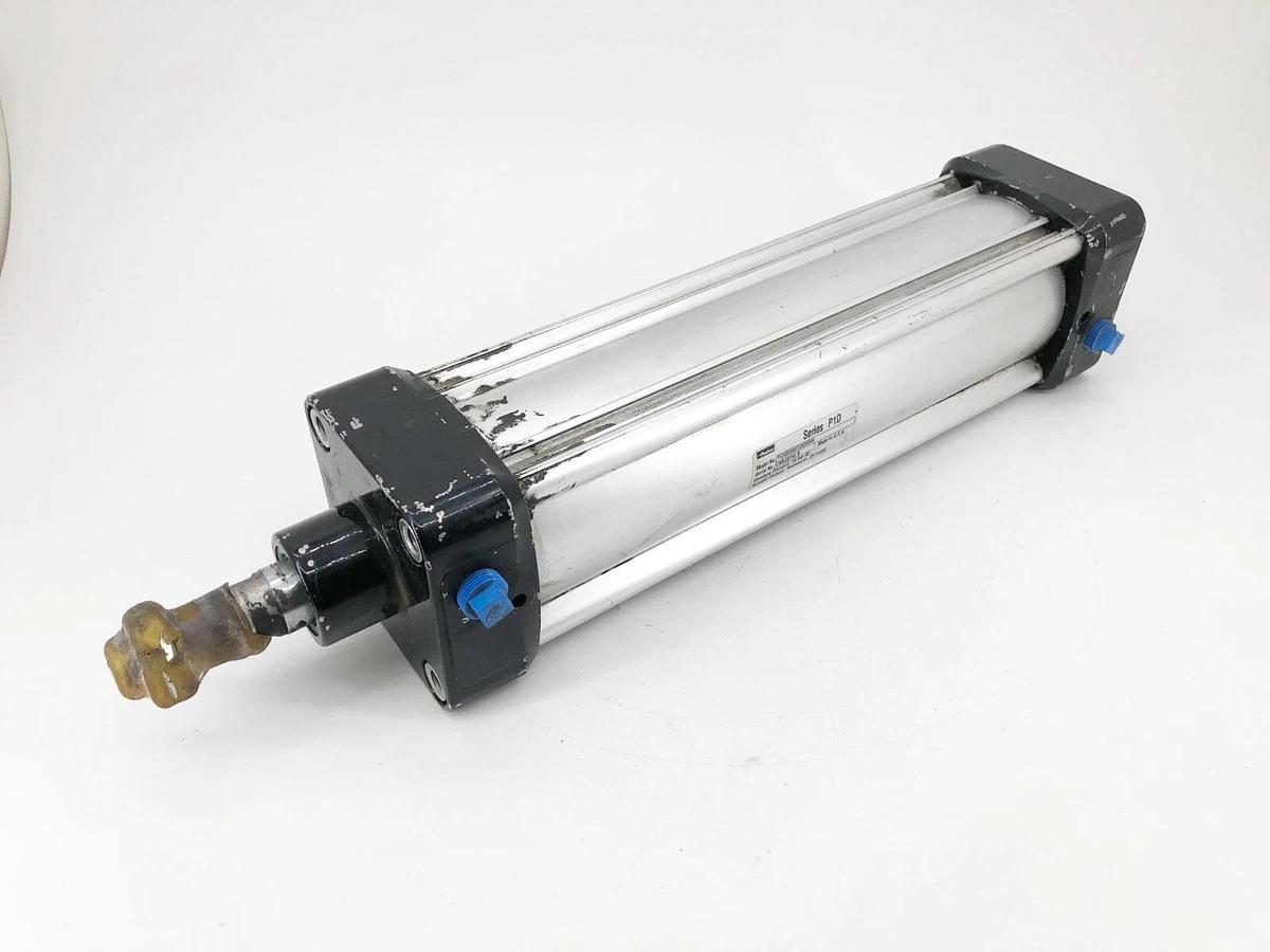 Used Parker P1D4S080MC0250NNNN Cylinder Aluminum Piston 80mm 10 bar