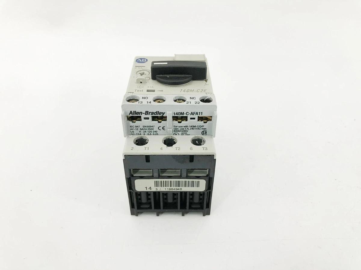 Used AB Allen Bradley 140M-C2E-B25 Ser. B Motor Circuit Protector 1.6-2.5A
