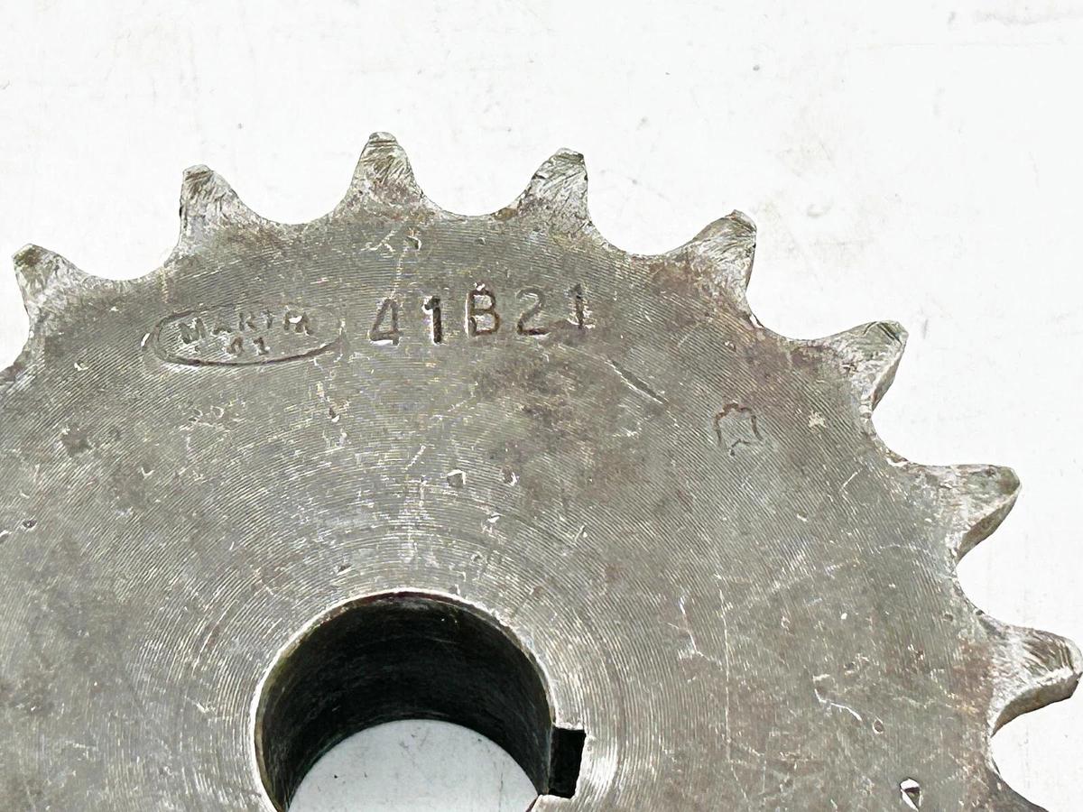 Martin 41B21 Sprocket Solid B Sprocket 21 Teeth Bored to 0.750" Keyway 0.194