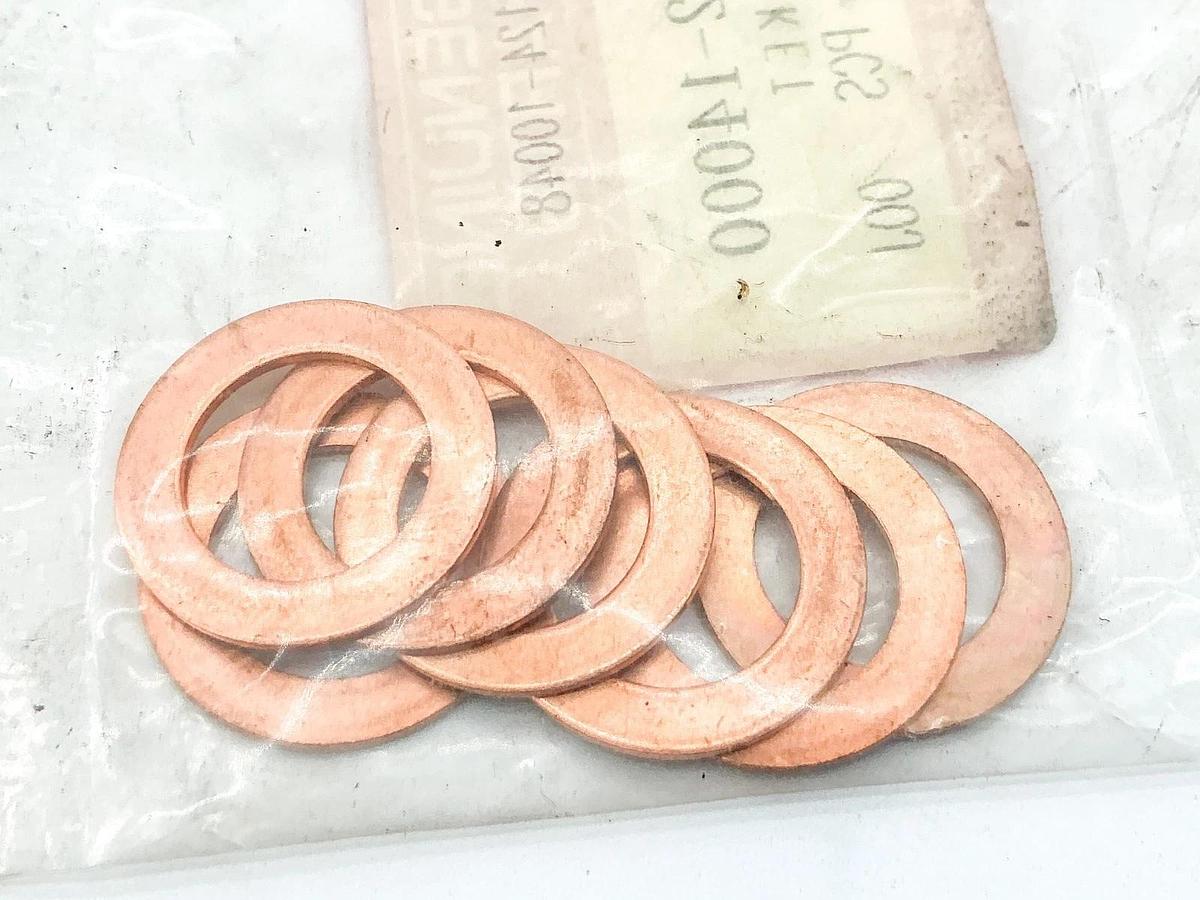 New Pack of 7 Mitsubishi F4202-14000 Copper Gasket Washer