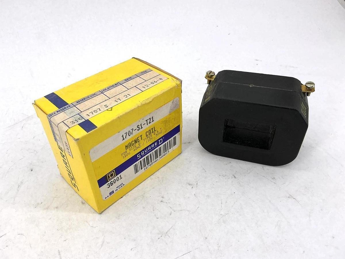 New Square D 1707-S1-T21 Magnet Coil 110/120V 50/60HZ 36001