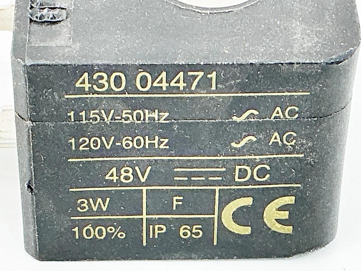 New Asco 430-04471 Coil 115/120VAC 50/60Hz 3W 48VDC 43004471 - No Box