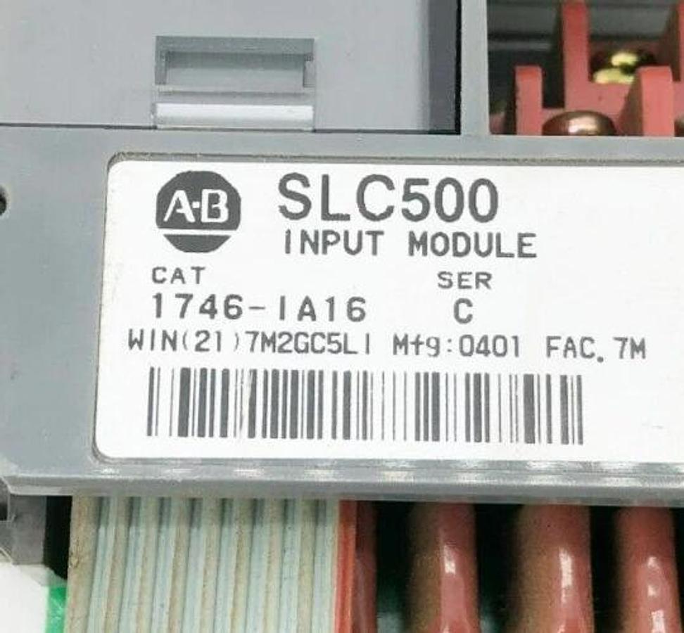 Used Allen Bradley 1746-IA16 Ser. C SLC500 Input Module 85-132VAC 50/60Hz