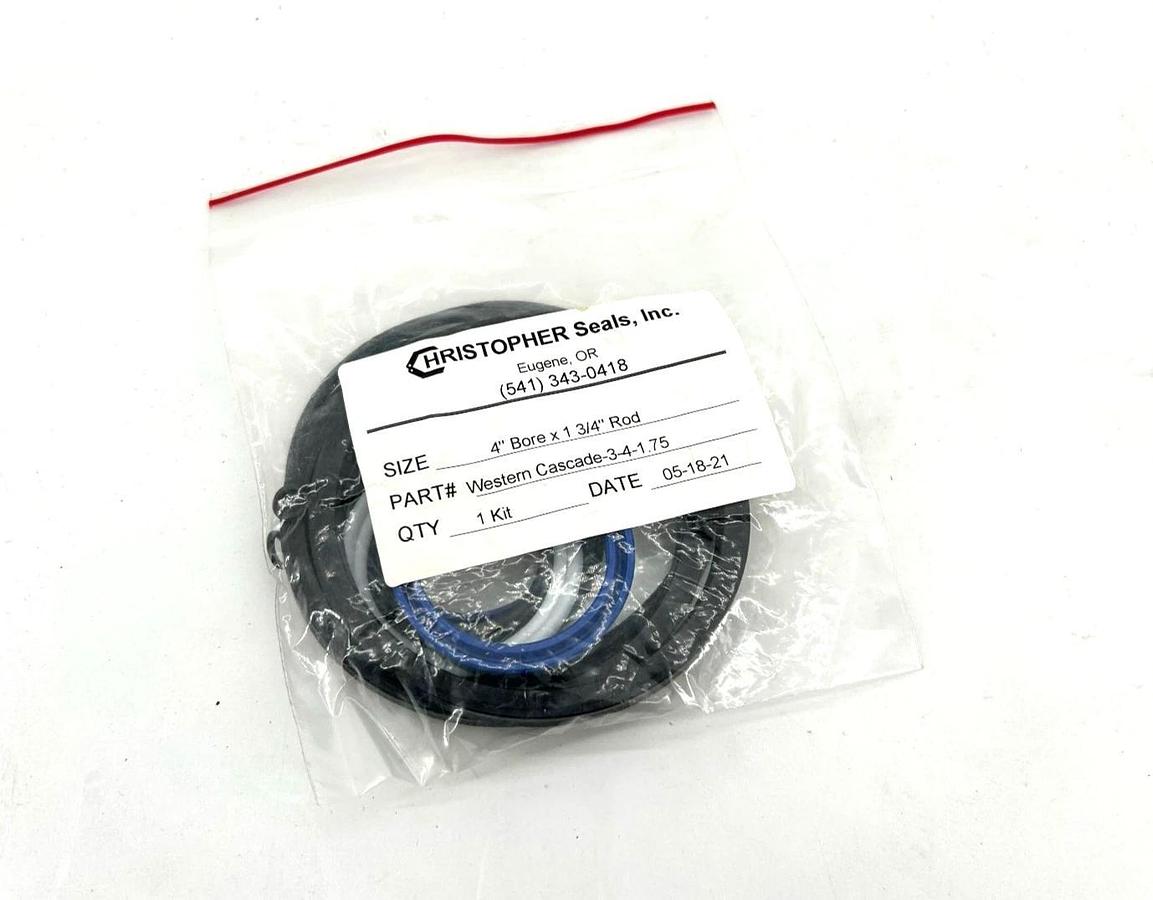 New Cristopher Seals 3-4-1.75 Seal Kit 4" Bore x 3/4" Rod