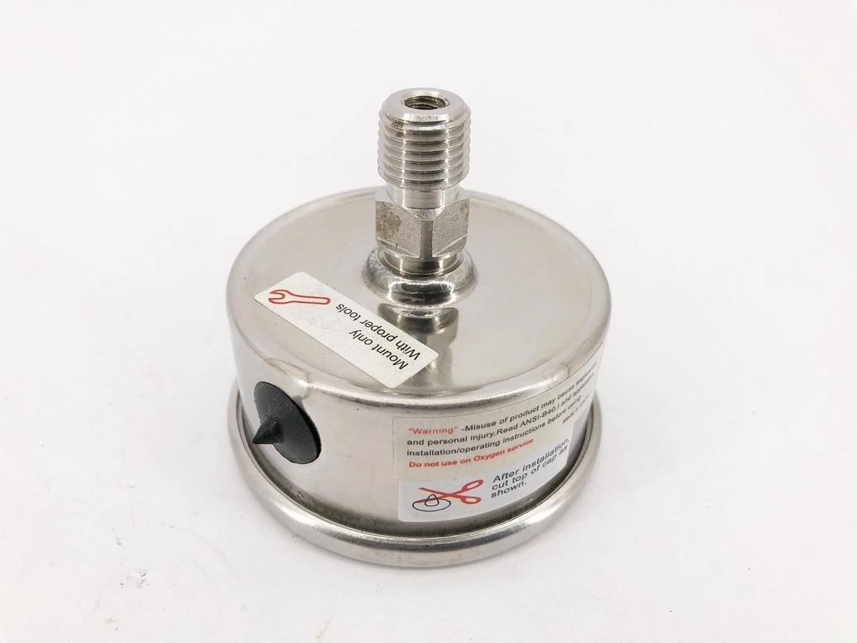 New Trerice D83SS2502BA60 Pressure Gauge D83SS 2.5" Gauge 0-60psi 1/4" NPT Back