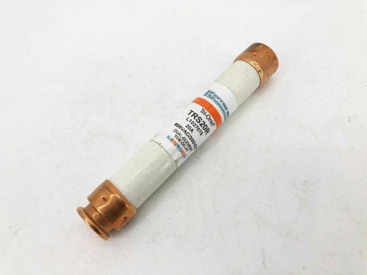 Lot of 2 New Ferraz Shawmut TRS20R Time Delay Fuses 20A 600VAC 300VDC Class RK5