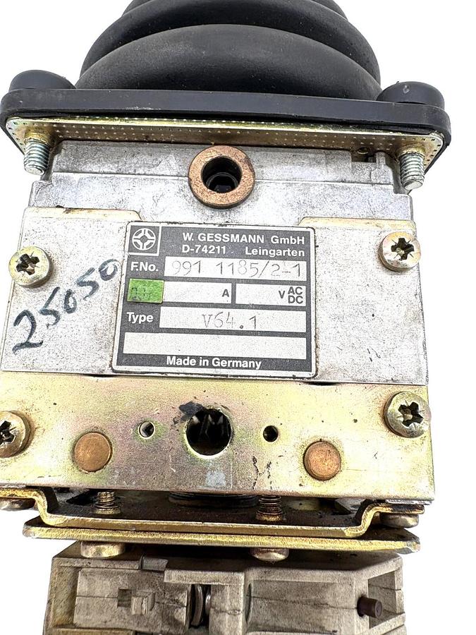 Used Gessmann V64.1 Single Axis Joystick Controller Spring Returns to Center