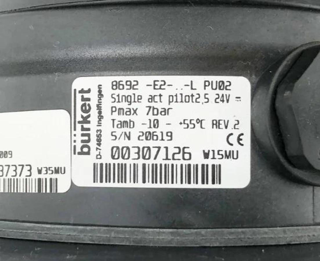 New Burkert 00223305 Seat Valve 2300 A 40P PTFE VA 36 PS 25bar - No Box