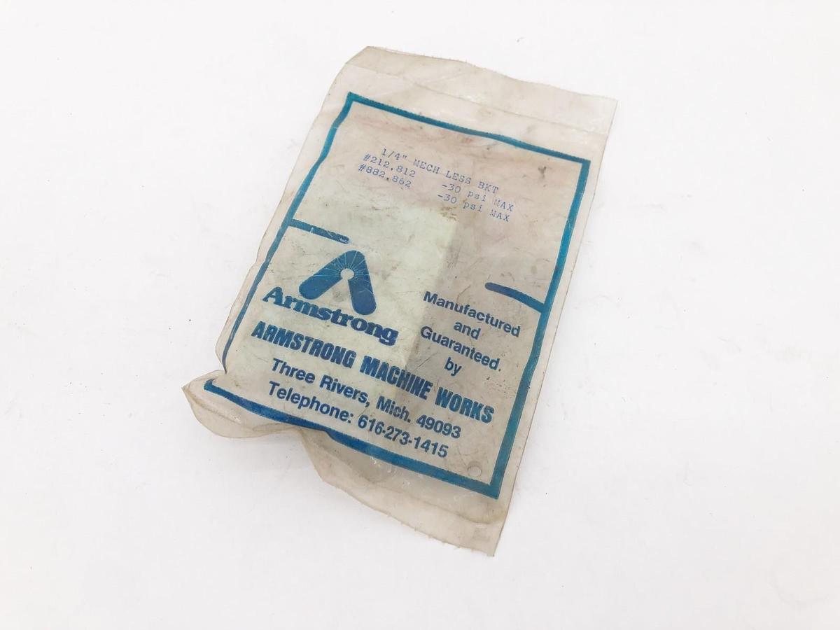 New Armstrong 1/4" MECH LESS BKT Repair Kit #212 812 882 862 30psi