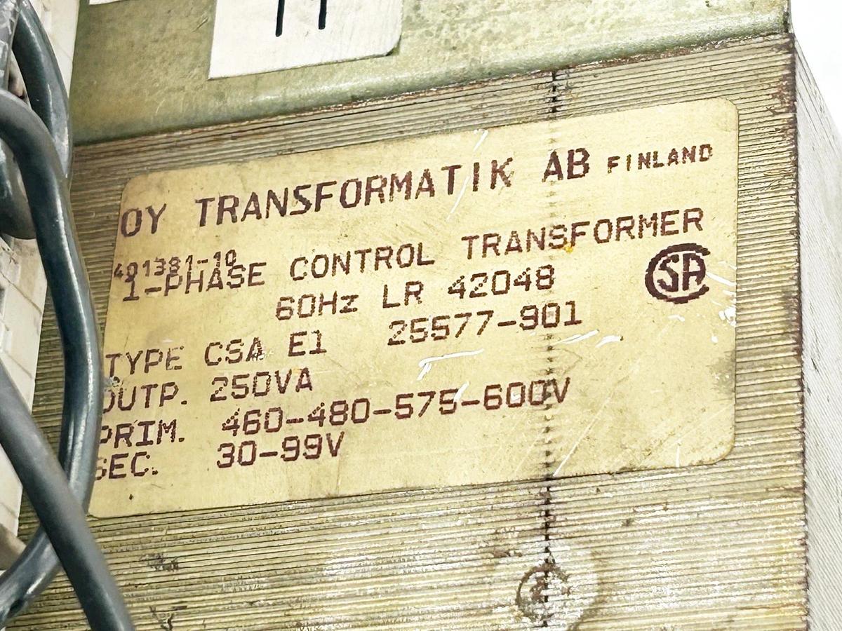 Used TransforMatik 401381-10 Transformer 1PH 60Hz 600V 25577-901 250VA