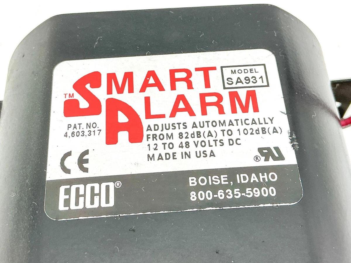 Used ECCO Smart Alarm SA931Backup Alarm 12-48V 82-102dB 4-603-317