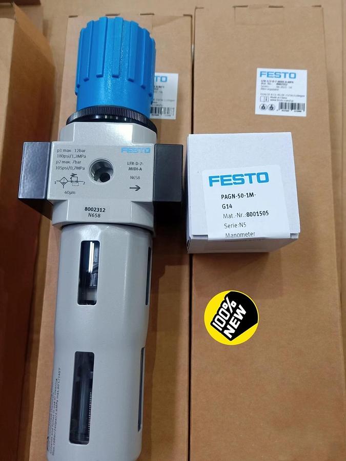 New Festo LRP-1/8-6 Precision Pressure Regulator 8 bar 2416371