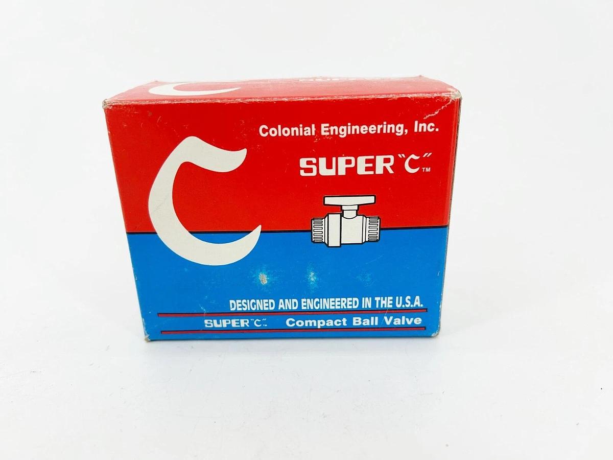 New Super C V08201N Ball Valve 3/4" EPDM Threaded PVC