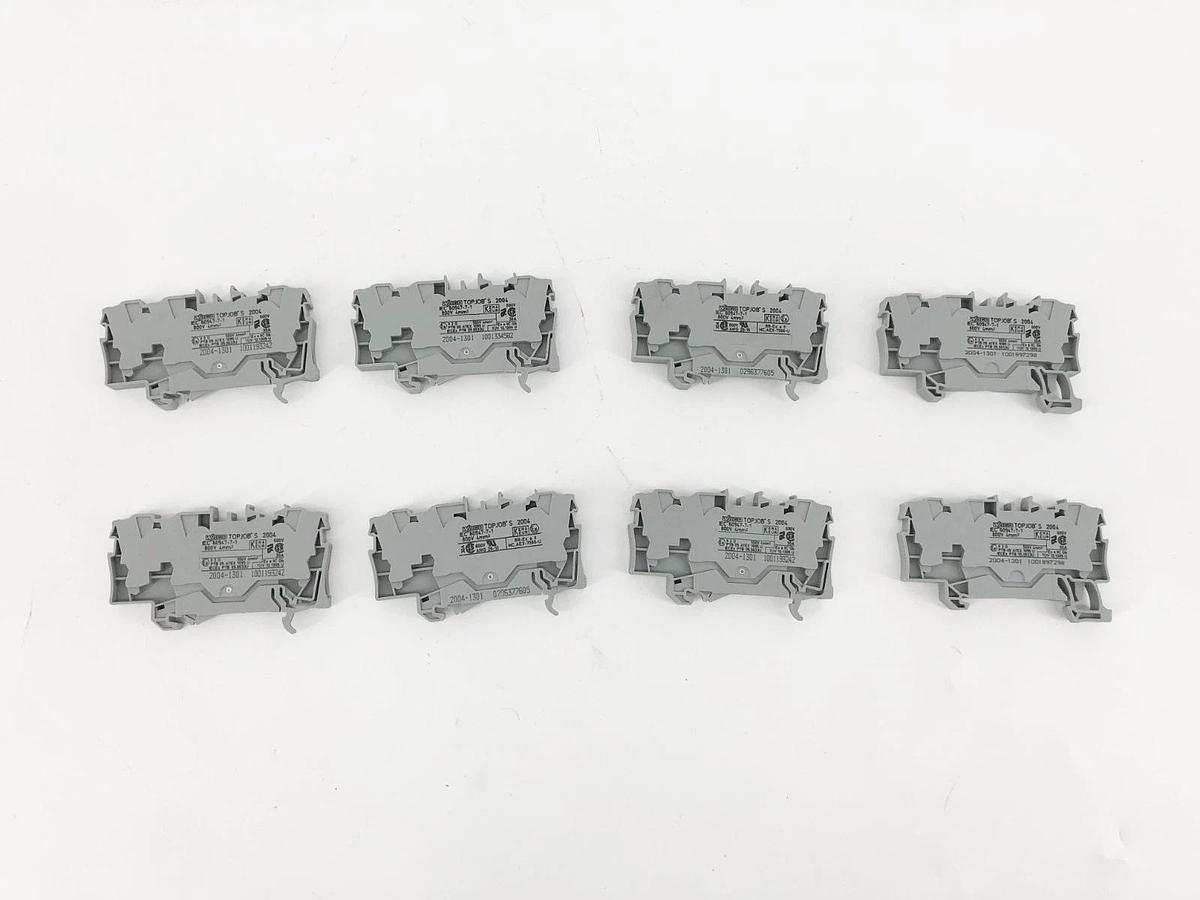 Lot of 8 New Wago IEC 60947-7-1 Terminal Blocks 800V 30A - No Box