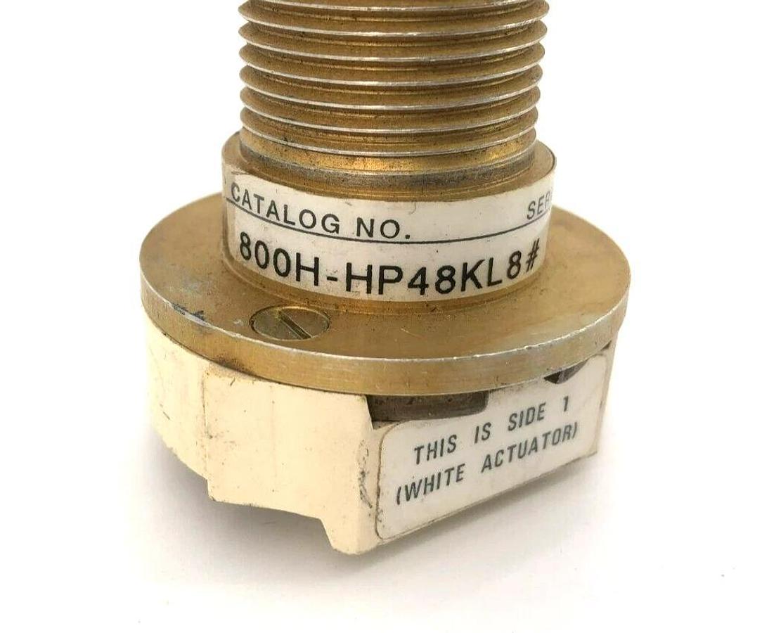 Used Allen Bradley 800H-HP48KL8# Ser. C Heavy Selector Switch 2-Position