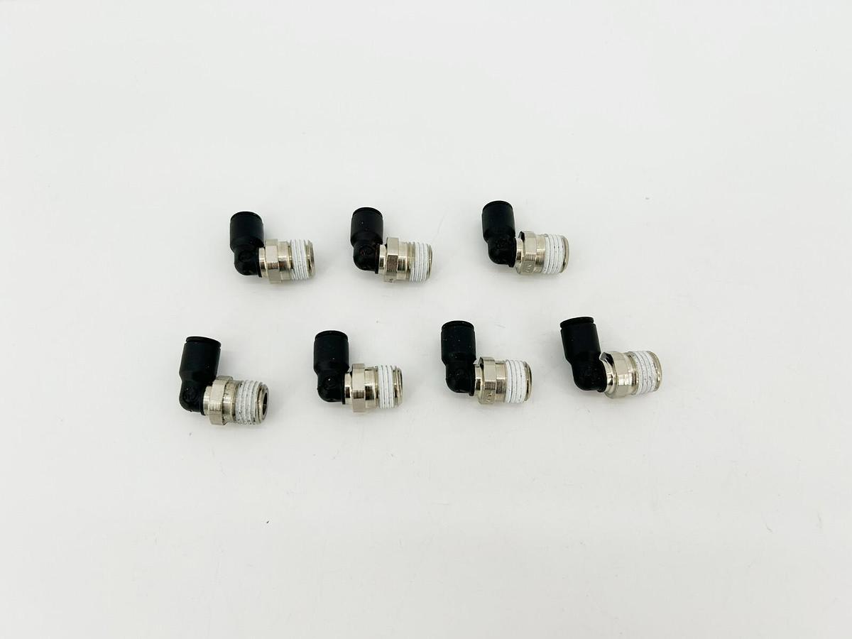 Lot of 7 New Lawson 86761 Male Elbows, 90 Deg. 1/4" x 1/4", 290PSI