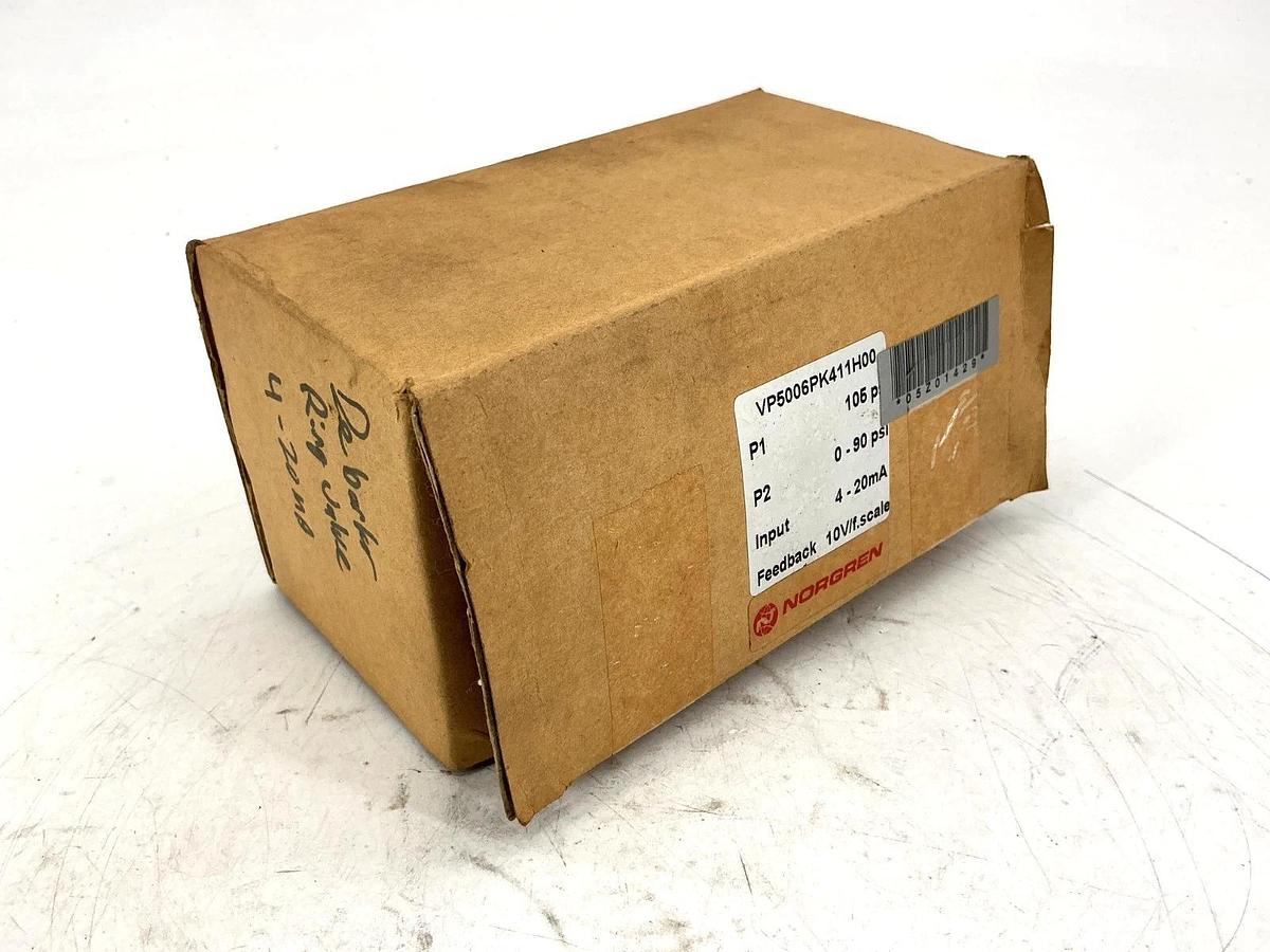 New Norgren VP5006PK411H00 Ser VP Valve Proportional Control 90PSI 4-20mA 5-Pin