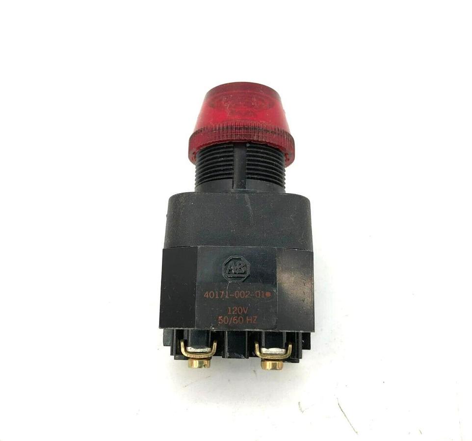 Used Allen Bradley 800H-PRL16R Ser. F Pilot Light Red 120V 50/60Hz