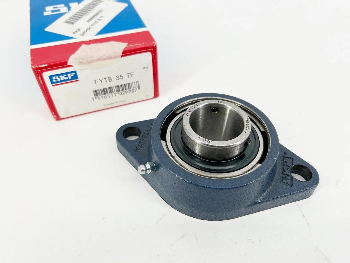 New SKF FYTB-35-TF Two-Bolt Flange Ball Bearing Unit 35mm FYTB35TF