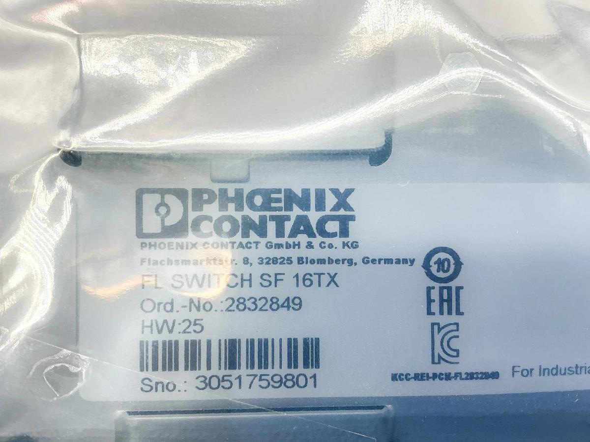 New Phoenix Contact FL Switch SF 16TX Industrial Ethernet Switch 2832849