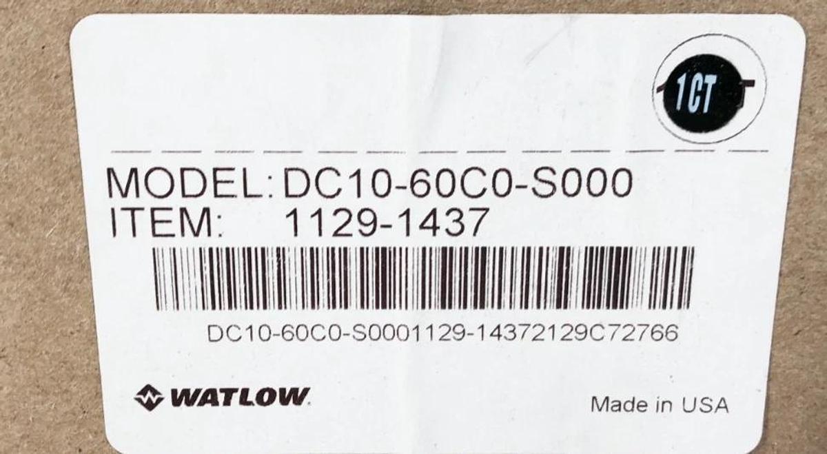 New Watlow DC10-60C0-S000 SCR Power Controller 55A 4.5-32VDC In 277-600VAC Out