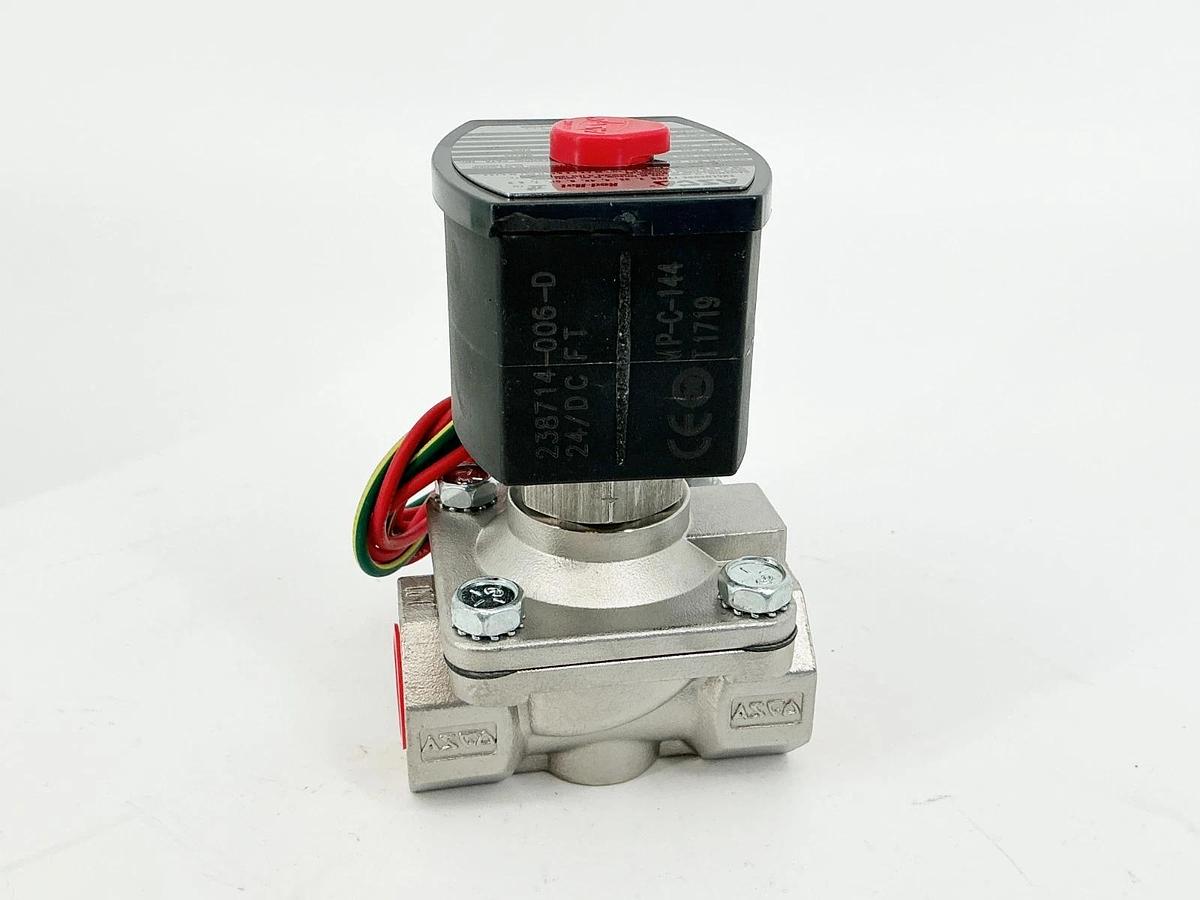 New Asco EF8210G030 Solenoid Valve 125PSI 1/2" 11.6W 24VDC