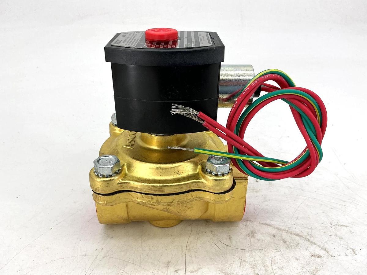 New Asco EF8210G054 120VAC Solenoid Valve 2-Way 150PSI 1" Pipe 16.1W 5JC42