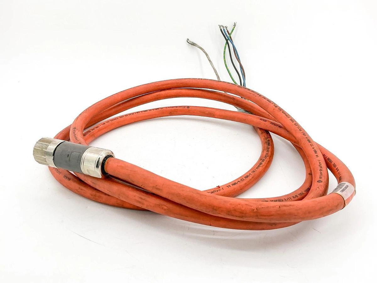 Used Allen Bradley 2090-CSWM1DF-14AA10 Single Motor Cable 10000V 11' Ser.B