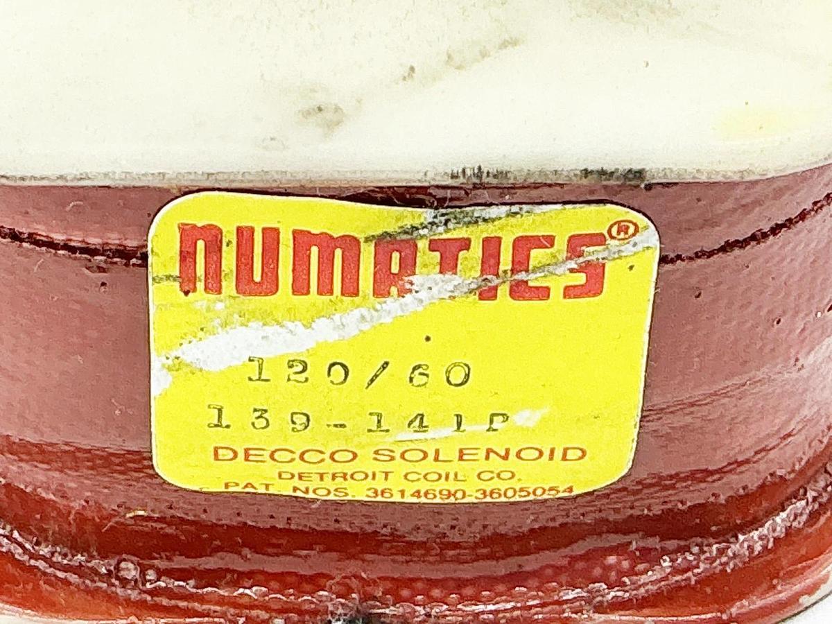 New Numatics 139-141 DECCO Solenoid Coil 120V 60Hz - No Box
