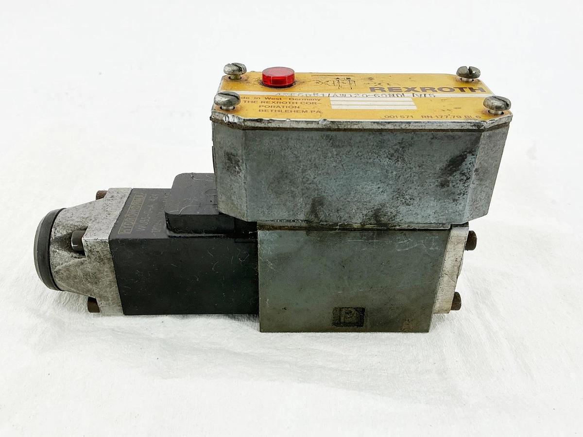 Used Rexroth 4WE6D51/AW120-60NDL/V/5 Hydraulic Solenoid Valve 120V 60Hz 46VA