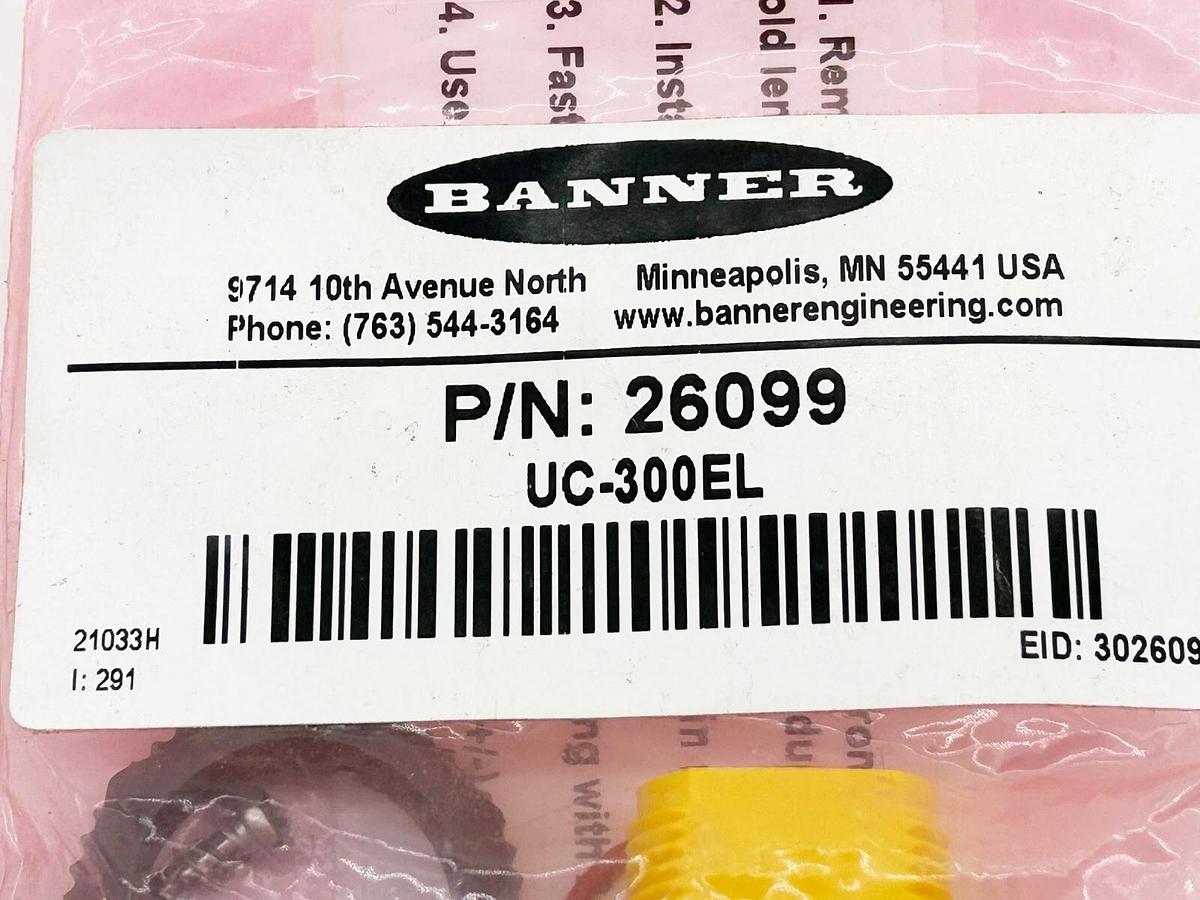 New Banner Engineering 26099 Mini Beam Replacement Lens UC-300EL