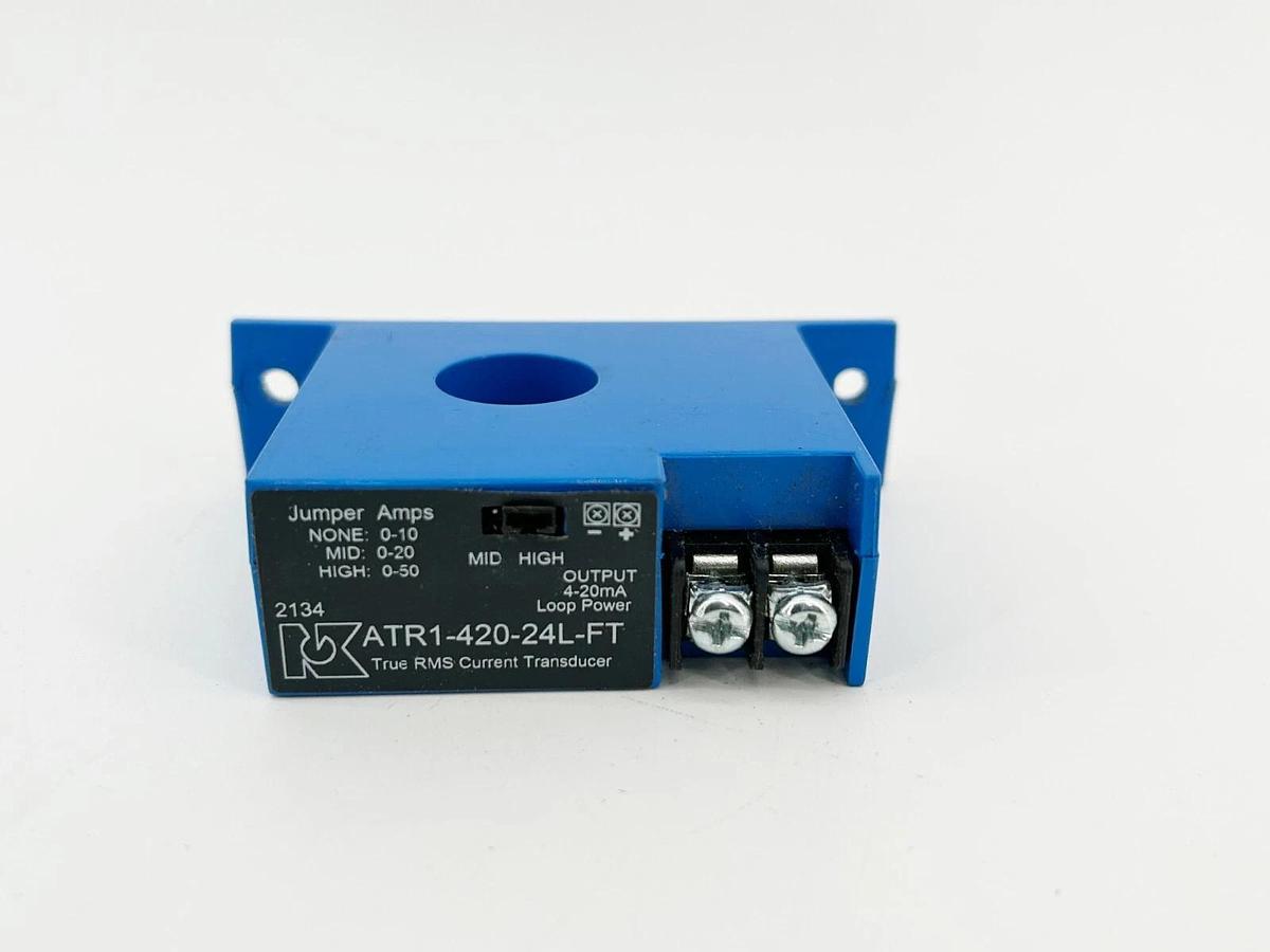 Used NK Technologies ATR1-420-24L-FT Current Transducer ATR Series 25VFC 20MA 50A