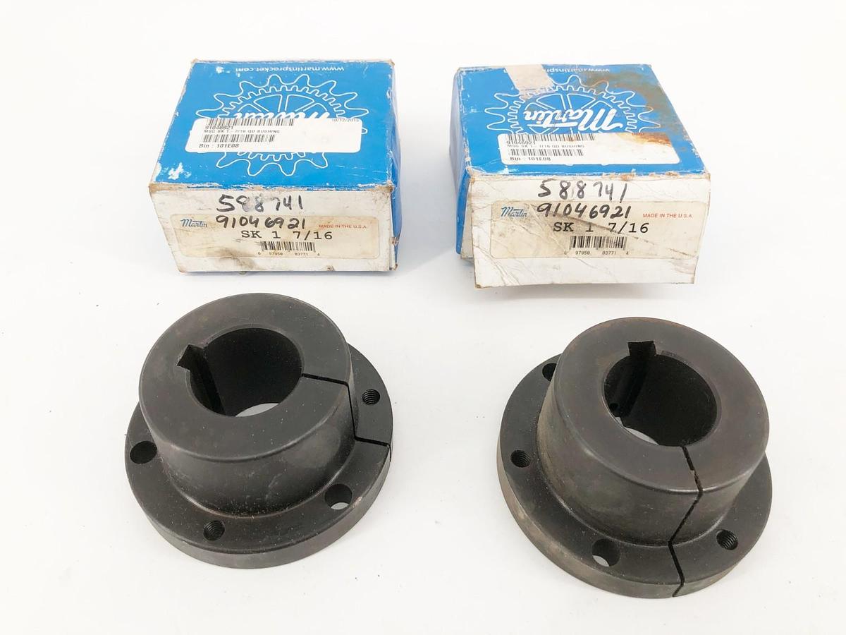 Lot of 2 New Martin SK 1-7/16 Quick Disconnect Bushings