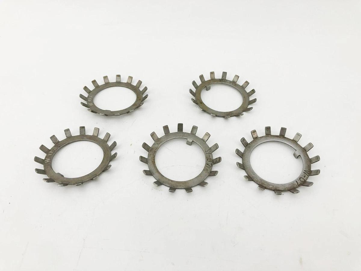Lot of 5 New Whittet-Higgins W-07 Retainer Lock Washers