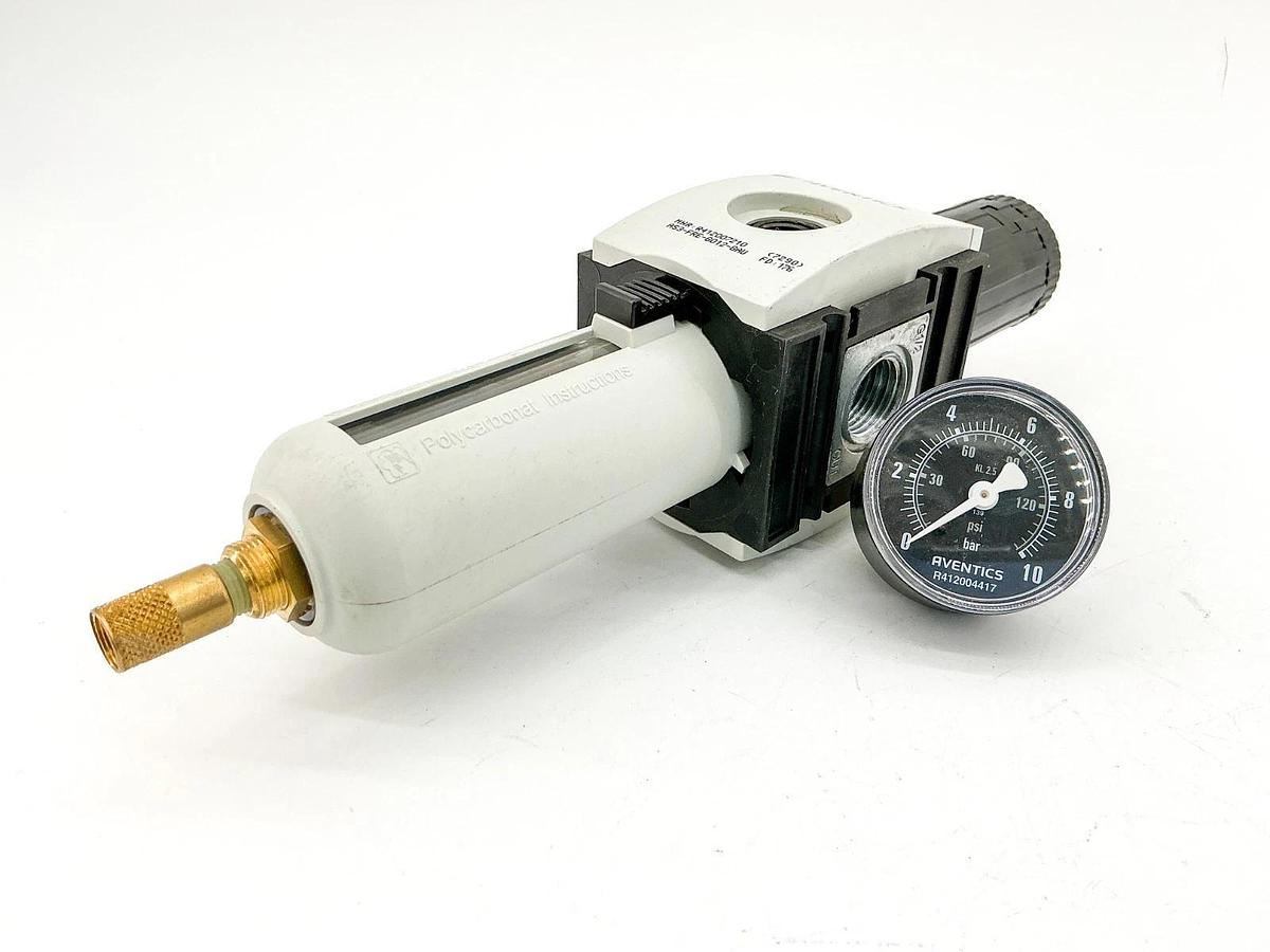 New Aventics R412007210 Pneumatic Filter 0-10PSI AS3-FRE-6012-GAU - No Box