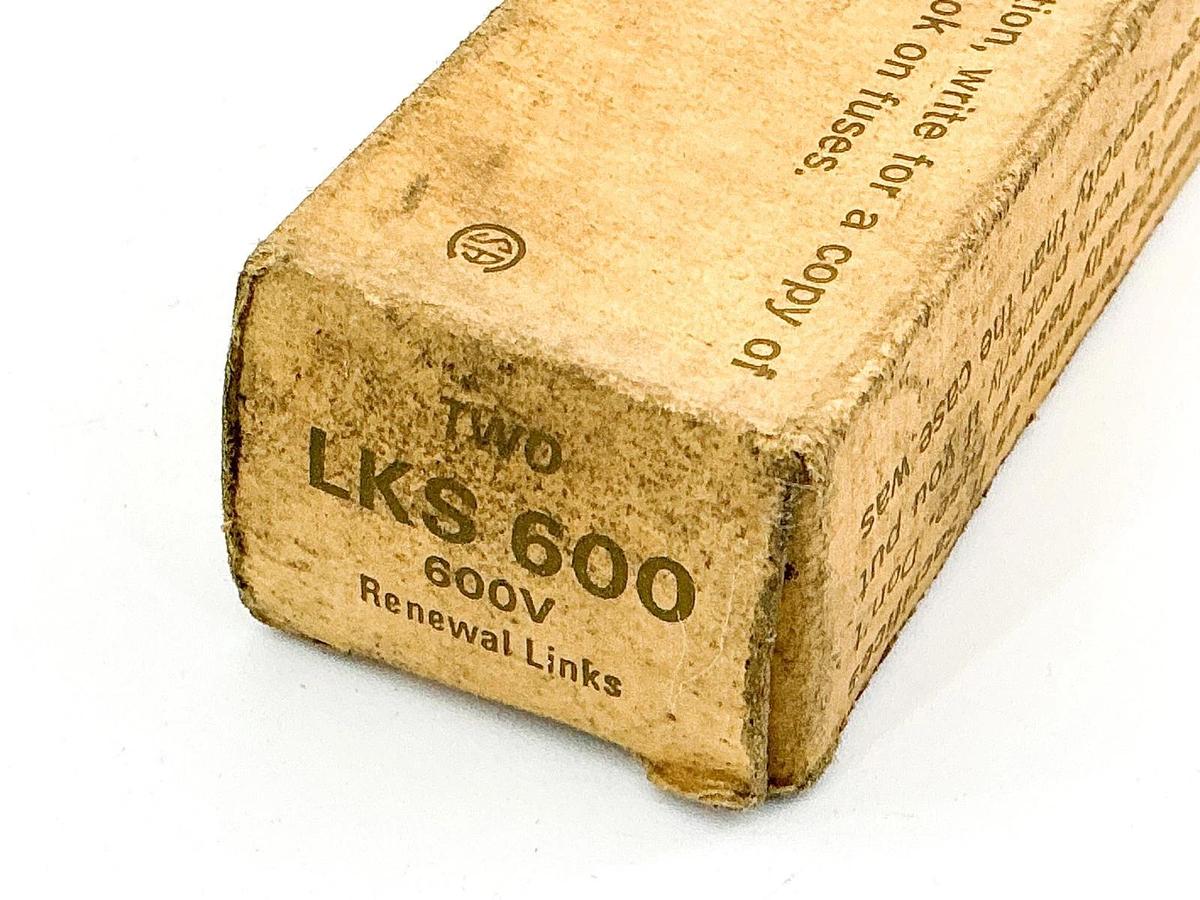 New Lot of 4 Bussmann LKS 600 Super Lag Renewal Links 600V