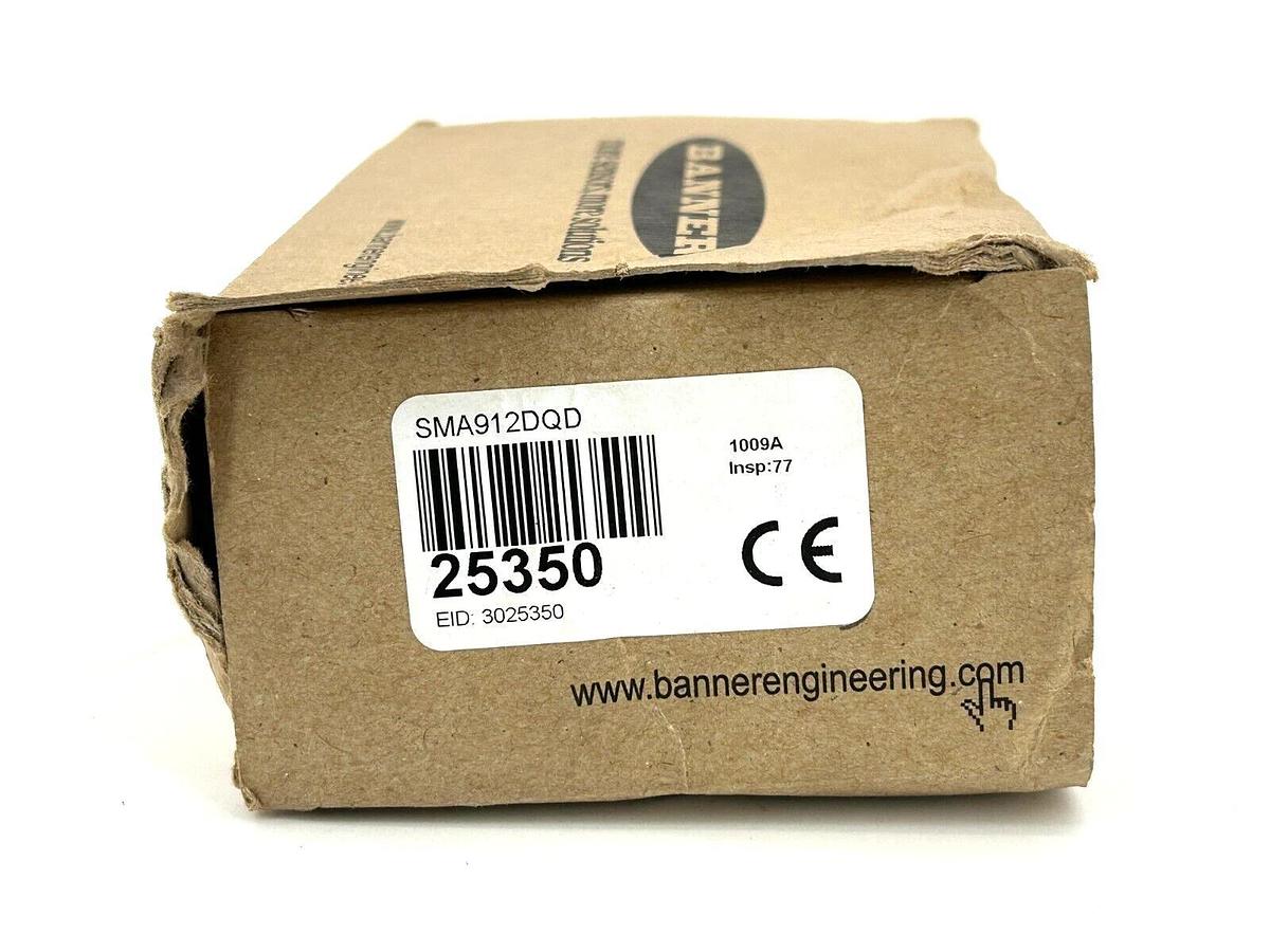New Banner Engineering SMA912DQD Photoelectric Sensor 3Pin 130V 25350