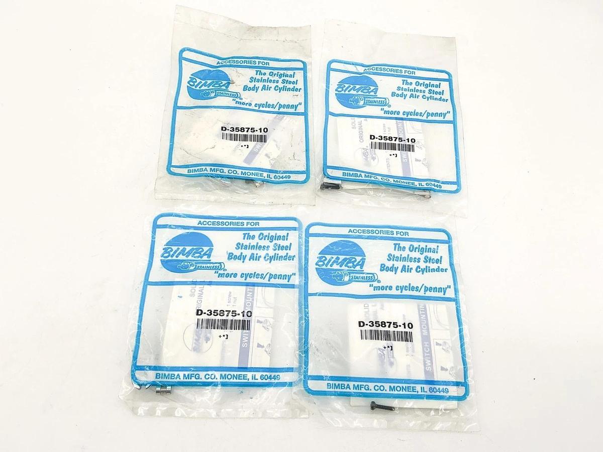 New Lot of 4 Bimba D-35875-10 Band Mounting Kit